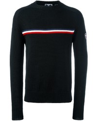 Мужской черный свитер с круглым вырезом от Rossignol