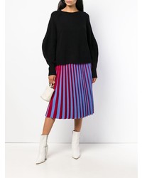 Женский черный свитер с круглым вырезом от Aspesi