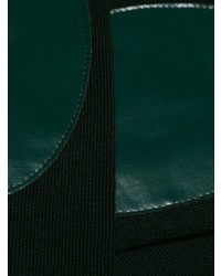 Женский черный свитер с круглым вырезом от MM6 MAISON MARGIELA