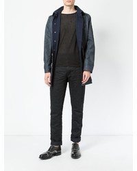 Мужской черный свитер с круглым вырезом от Rochas