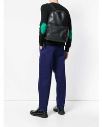 Мужской черный свитер с круглым вырезом от Avant Toi