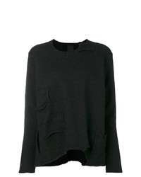Женский черный свитер с круглым вырезом от Rundholz Black Label