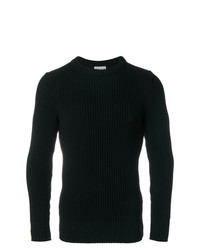 Мужской черный свитер с круглым вырезом от S.N.S. Herning