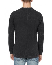 Мужской черный свитер с круглым вырезом от s.Oliver Denim