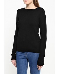 Женский черный свитер с круглым вырезом от s.Oliver Denim