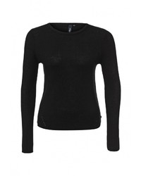 Женский черный свитер с круглым вырезом от s.Oliver Denim