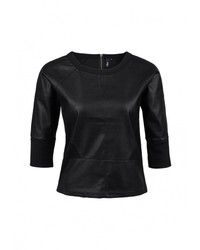 Женский черный свитер с круглым вырезом от s.Oliver Denim