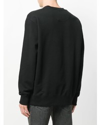 Мужской черный свитер с круглым вырезом от Versus