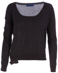 Женский черный свитер с круглым вырезом от Sharon Wauchob