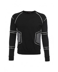 Мужской черный свитер с круглым вырезом от Sixth June