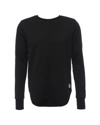 Мужской черный свитер с круглым вырезом от Sixth June