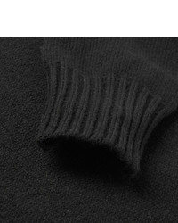 Мужской черный свитер с круглым вырезом от Tomas Maier