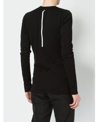Мужской черный свитер с круглым вырезом от Label Under Construction