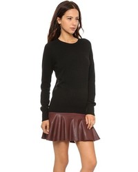 Женский черный свитер с круглым вырезом от Equipment