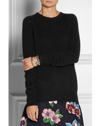 Женский черный свитер с круглым вырезом от Equipment