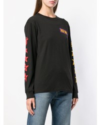 Женский черный свитер с круглым вырезом от 6397