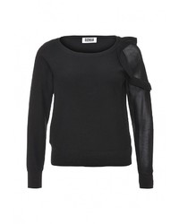 Женский черный свитер с круглым вырезом от Sonia By Sonia Rykiel