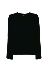 Женский черный свитер с круглым вырезом от Steffen Schraut