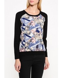 Женский черный свитер с круглым вырезом от Stella