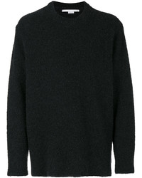 Мужской черный свитер с круглым вырезом от Stella McCartney