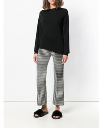 Женский черный свитер с круглым вырезом от Pinko