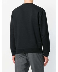 Мужской черный свитер с круглым вырезом от McQ Alexander McQueen