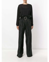 Женский черный свитер с круглым вырезом от Isabel Benenato