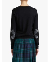 Женский черный свитер с круглым вырезом от Burberry