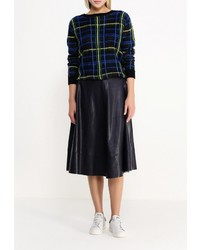 Женский черный свитер с круглым вырезом от Sweewe