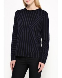 Женский черный свитер с круглым вырезом от Sweewe