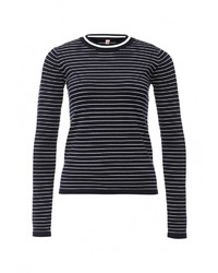 Женский черный свитер с круглым вырезом от Sweewe