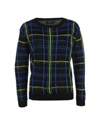 Женский черный свитер с круглым вырезом от Sweewe