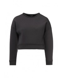 Женский черный свитер с круглым вырезом от T-Skirt