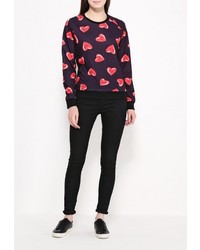 Женский черный свитер с круглым вырезом от Taya