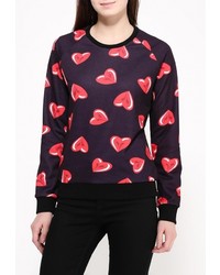 Женский черный свитер с круглым вырезом от Taya