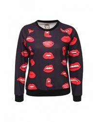 Женский черный свитер с круглым вырезом от Taya