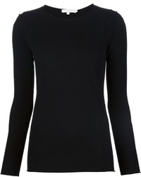 Женский черный свитер с круглым вырезом от Tess Giberson