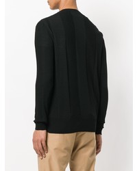 Мужской черный свитер с круглым вырезом от Stella McCartney