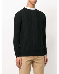 Мужской черный свитер с круглым вырезом от Stella McCartney