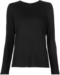 Женский черный свитер с круглым вырезом от The Row