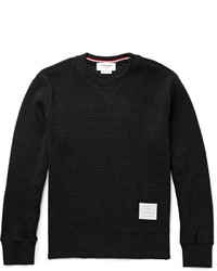 Мужской черный свитер с круглым вырезом от Thom Browne
