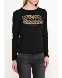 Женский черный свитер с круглым вырезом от Tom Farr