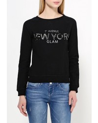 Женский черный свитер с круглым вырезом от Tom Farr