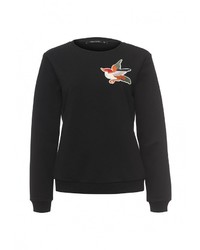 Женский черный свитер с круглым вырезом от Tom Farr