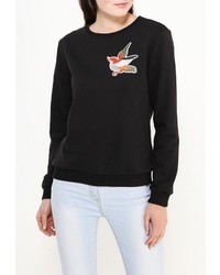 Женский черный свитер с круглым вырезом от Tom Farr