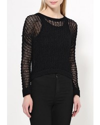 Женский черный свитер с круглым вырезом от Tom Farr