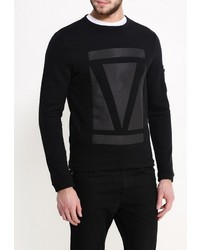 Мужской черный свитер с круглым вырезом от Tom Tailor