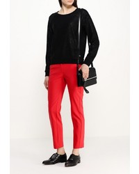 Женский черный свитер с круглым вырезом от Top Secret