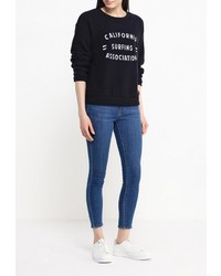 Женский черный свитер с круглым вырезом от Topshop