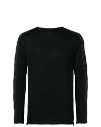 Мужской черный свитер с круглым вырезом от Transit